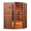 Big Bang 3 Person Corner Commercial Grade Full-Spectrum Salt Sauna - Image 3
