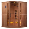 Big Bang 3 Person Corner Commercial Grade Full-Spectrum Salt Sauna