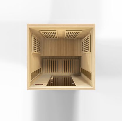 Vega 2 Person Low EMF Far Infrared Sauna in Hemlock - Image 6