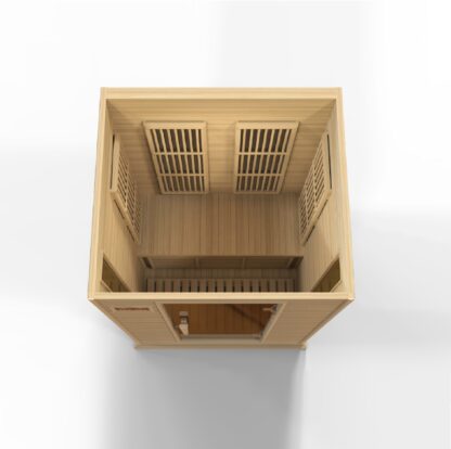 Vega 2 Person Low EMF Far Infrared Sauna in Hemlock - Image 7
