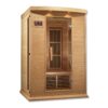Vega 2 Person Low EMF Far Infrared Sauna in Hemlock