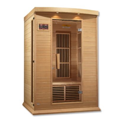 Vega 2 Person Low EMF Far Infrared Sauna in Hemlock