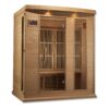 Pulsar 3 Person Near Zero EMF Medical Grade Far Infrared Sauna in Hemlock