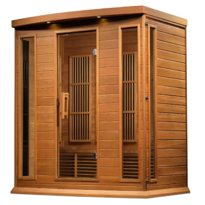 Phoenix 4 Person Medical Grade Near Zero EMF Far Infrared Home Sauna in Cedar