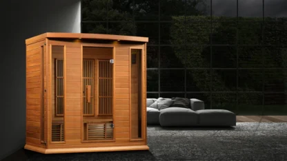 Phoenix 4 Person Medical Grade Near Zero EMF Far Infrared Home Sauna in Cedar - Image 6