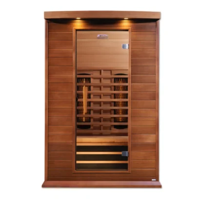 Vega 2 Person Full- Spectrum Medical Grade Near Zero EMF Home Far Infrared Sauna in Cedar - Image 3