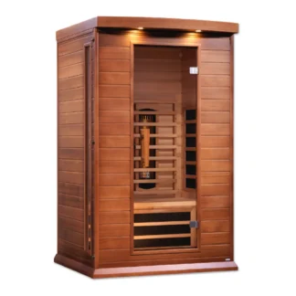 Vega 2 Person Full- Spectrum Medical Grade Near Zero EMF Home Far Infrared Sauna in Cedar