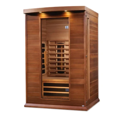 Vega 2 Person Full- Spectrum Medical Grade Near Zero EMF Home Far Infrared Sauna in Cedar - Image 4