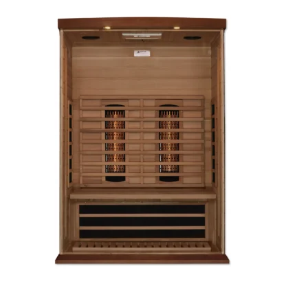 Vega 2 Person Full- Spectrum Medical Grade Near Zero EMF Home Far Infrared Sauna in Cedar - Image 5