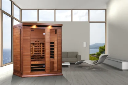 Pulsar 3 Person Near Zero EMF Full-Spectrum Medical Grade Far Infrared Sauna in Cedar - Image 5