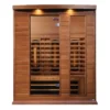 Radiance 3 Person Near Zero EMF Full-Spectrum Medical Grade Far Infrared Sauna in Cedar