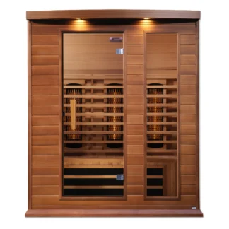 Pulsar 3 Person Near Zero EMF Full-Spectrum Medical Grade Far Infrared Sauna in Cedar