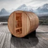 Arosa 4 Person Barrel Outdoor Traditional Steam Sauna - Image 2