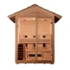 Carinthia 3 Person Hybrid Full-Spectrum Infrared Outdoor Traditional Steam Sauna - Image 3