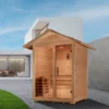 Golden Designs "Arlberg" 3 Person Traditional Outdoor Steam Sauna -  Canadian Hemlock - Image 5