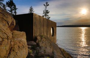 lakeside sauna