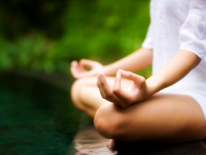 meditation in a sauna